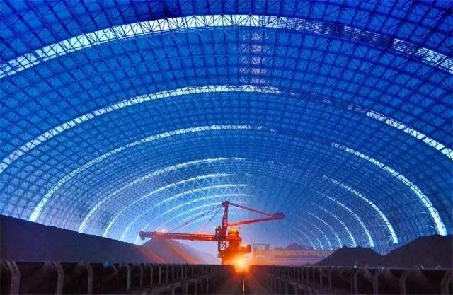 金山亿优钢构工程师为您解析原料场封闭技术的特点和类型